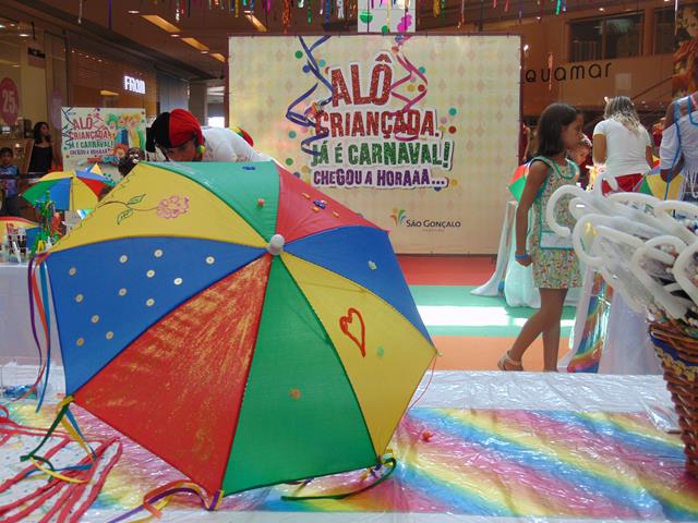 São Gonçalo Shopping tem programação infantil especial para o carnaval para o fim de semana