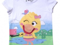 Camiseta feminina com fantoche - Alphabeto - R$ 39,95