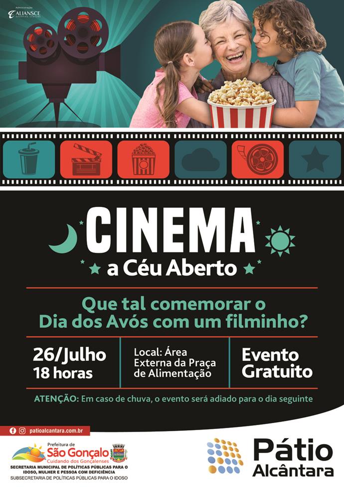 Layout Cinema a Céu Aberto - Patio Alcantara
