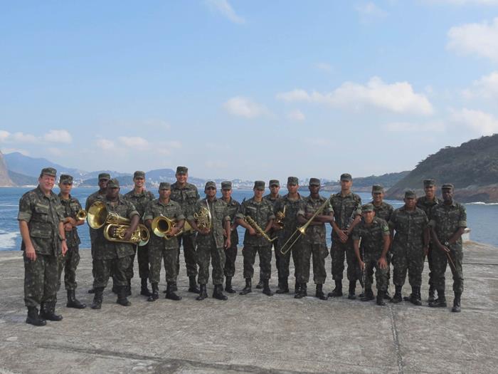 Banda do Exercito Fortaleza Santa Cruz. Patio Alcântara