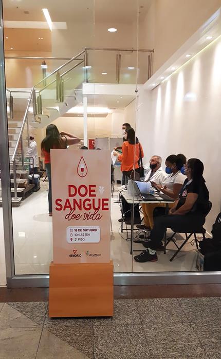 São Gonçalo Shopping promove campanha de doação de sangue para o Hemorio
