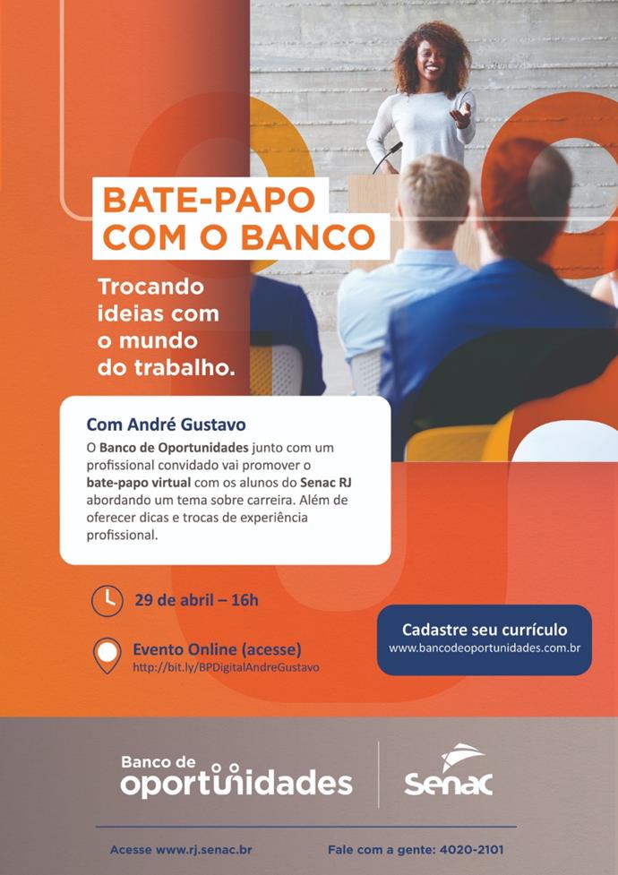 Senac RJ promove bate-papo digital