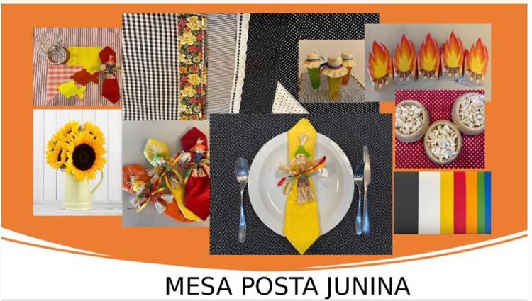 Mesa Posta Junina - Moodboard de Rosely Mello