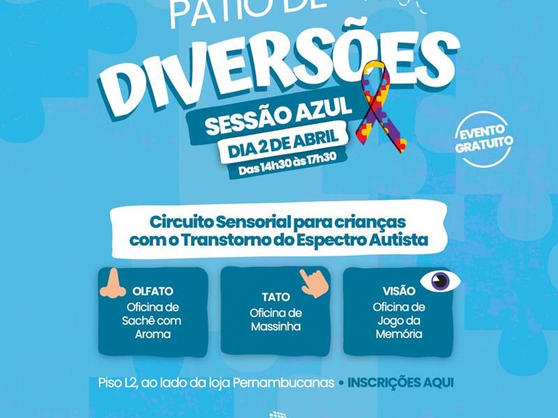 Pátio Alcântara promove evento infantil exclusivo para crianças autistas
