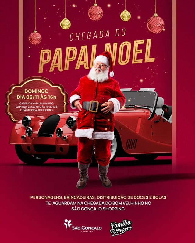 chegada do Papai Noel