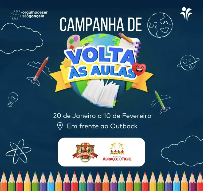 campanha solidária de Volta às Aulas