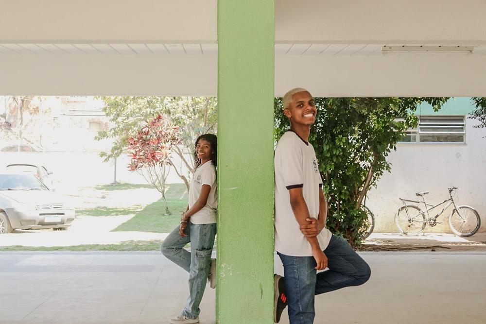 Ryan Thiago do Carmo e Karla Mayara Braga Bittencourt S. da Silva, do Centro Estadual Santa Tereza